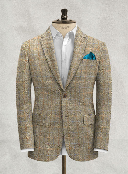 Harris Tweed Ranger Brown Jacket - StudioSuits