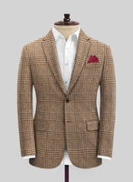 Harris Tweed Tan Glen Jacket - StudioSuits