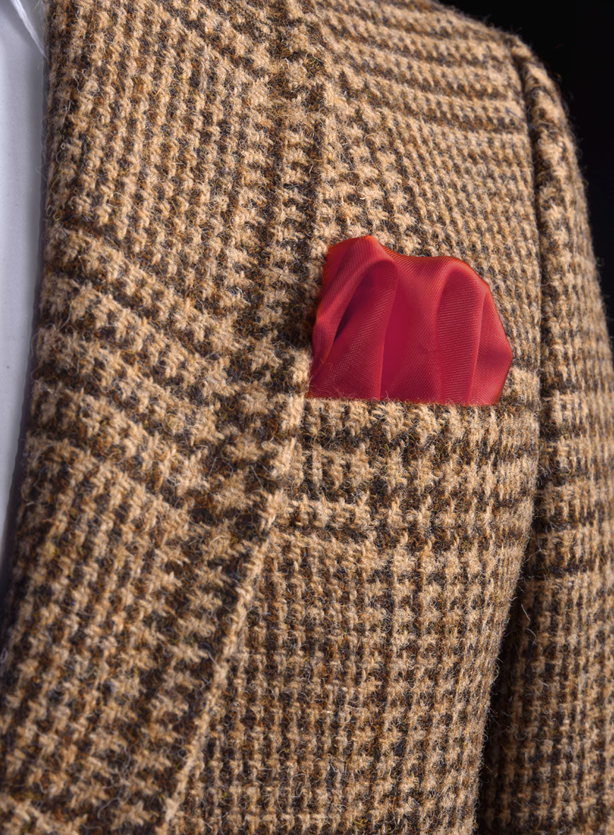Harris Tweed Tan Glen Jacket - StudioSuits