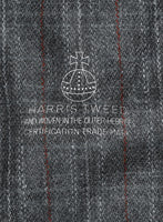 Harris Tweed Welsh Gray Pea Coat - StudioSuits