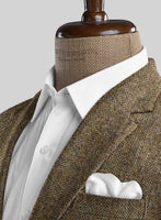 Harris Tweed Hebridean Brown Herringbone Jacket - StudioSuits