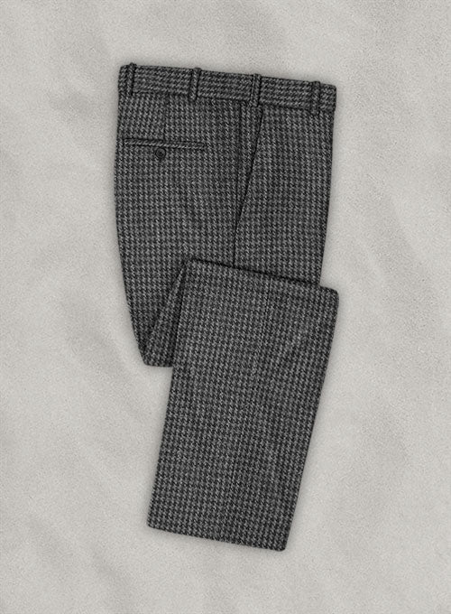 Harris Tweed Houndstooth Dark Gray Suit - StudioSuits
