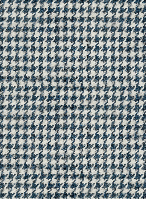 Harris Tweed Houndstooth Indi Blue Jacket - StudioSuits