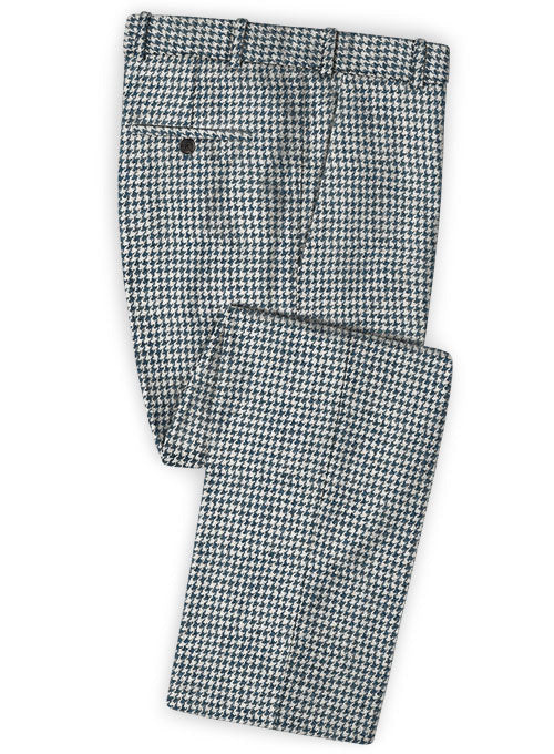 Harris Tweed Houndstooth Indi Blue Suit - StudioSuits