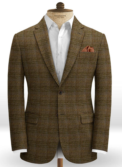 Harris Tweed Tartan Brown Suit - StudioSuits