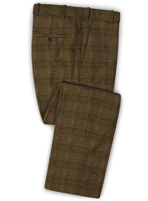 Harris Tweed Tartan Brown Suit - StudioSuits