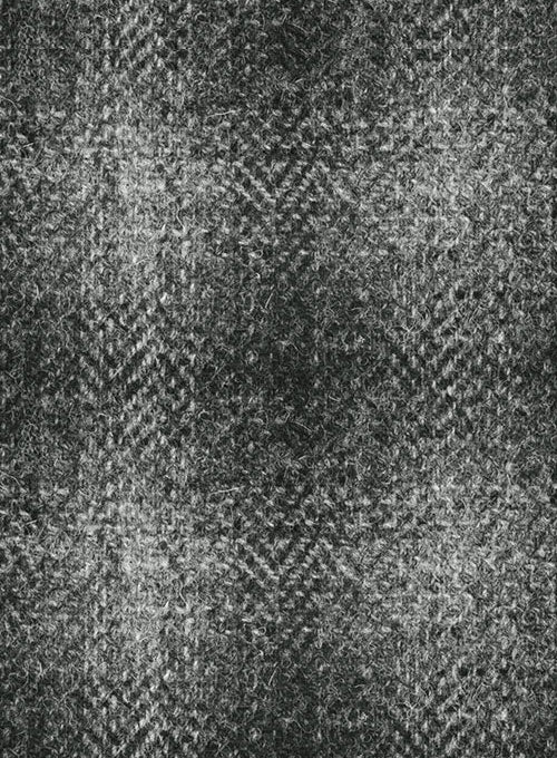 Harris Tweed Scot Gray Pea Coat - StudioSuits