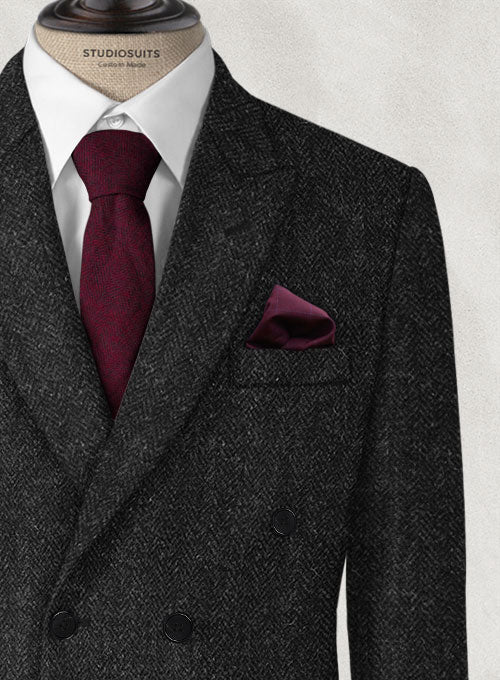 Harris Tweed Royal Charcoal Jacket - StudioSuits