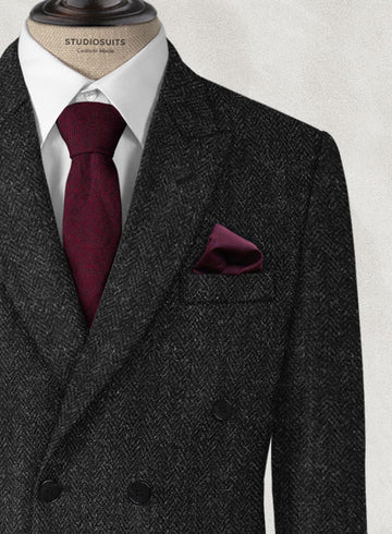 Harris Tweed Royal Charcoal Suit - StudioSuits