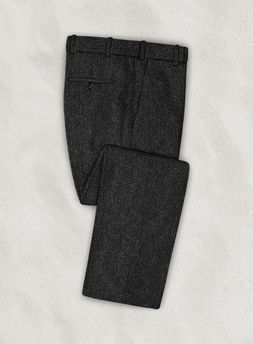 Harris Tweed Royal Charcoal Suit - StudioSuits