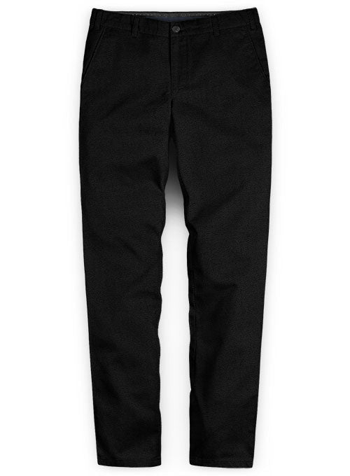 Washed Heavy Black Chinos - StudioSuits