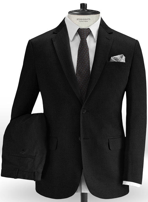 Heavy Black Chino Suit - StudioSuits