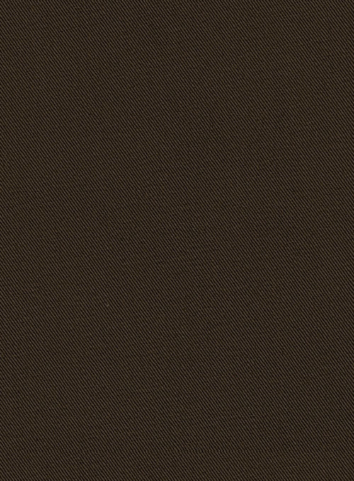 Heavy Dark Brown Chino Jacket - StudioSuits