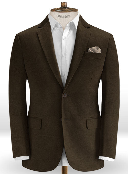 Heavy Dark Brown Chino Suit - StudioSuits