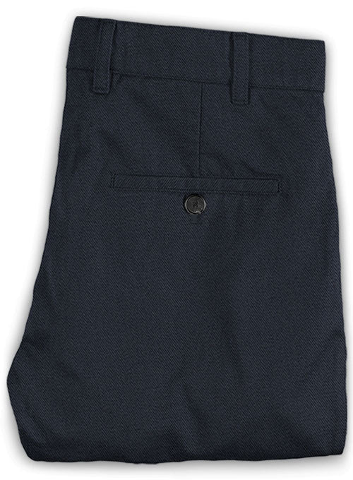 Washed Heavy Navy Chinos - StudioSuits