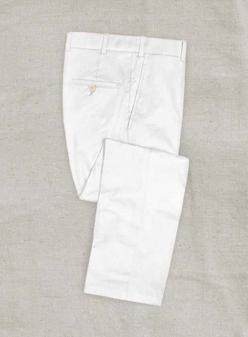 Heavy White Chino Pants - StudioSuits