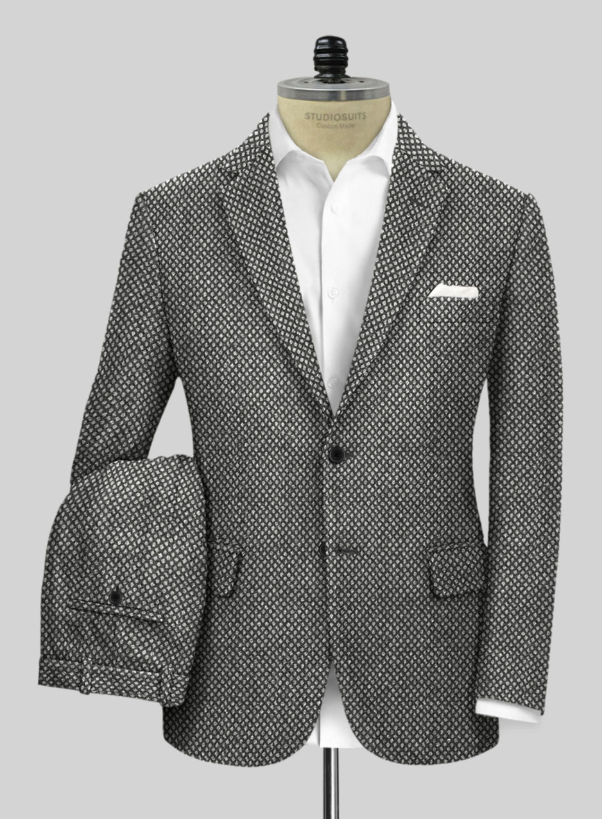 Highlander Heavy Honeycomb Gray Tweed Suit - StudioSuits