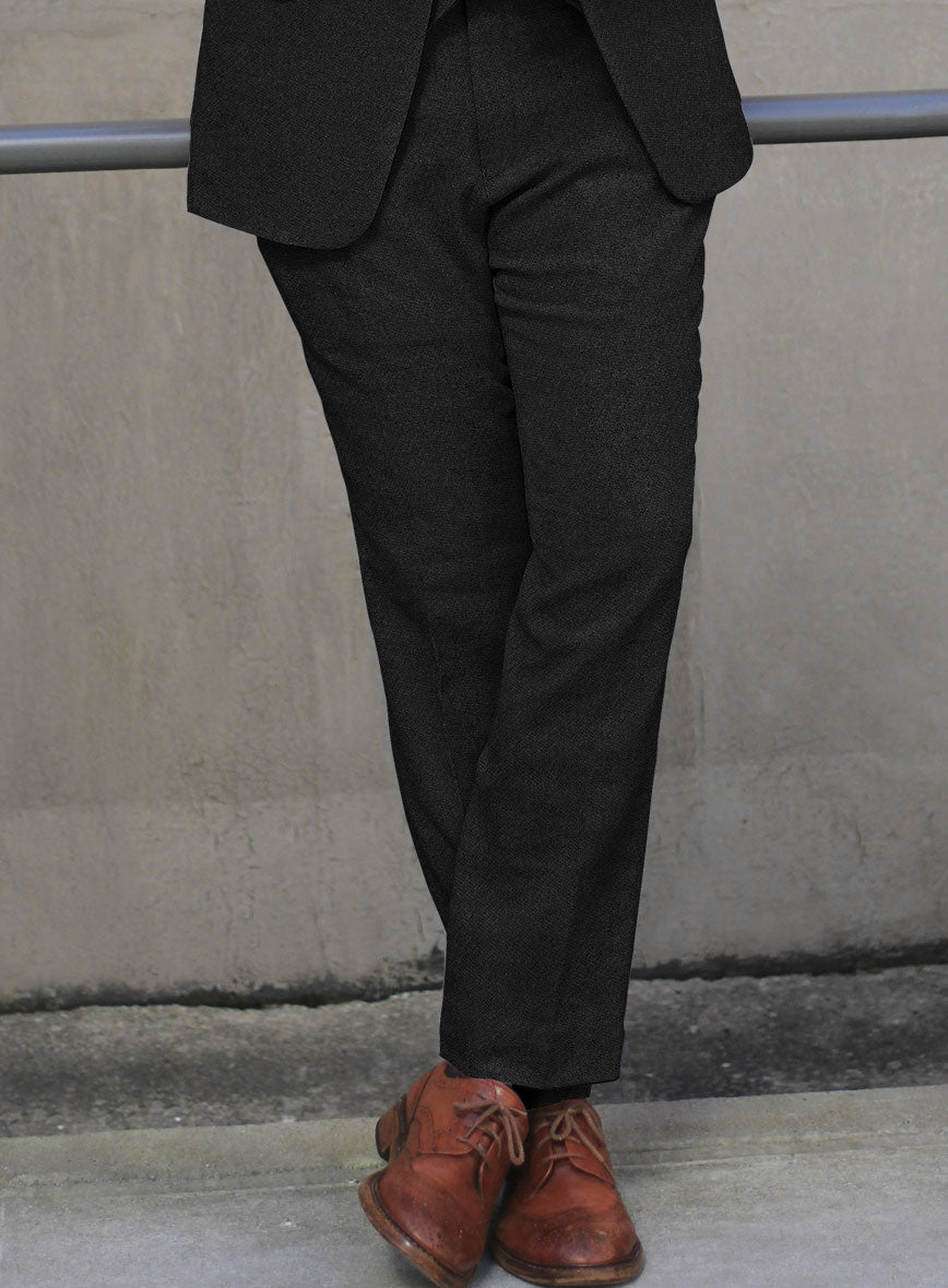 Highlander Black Tweed Suit - StudioSuits