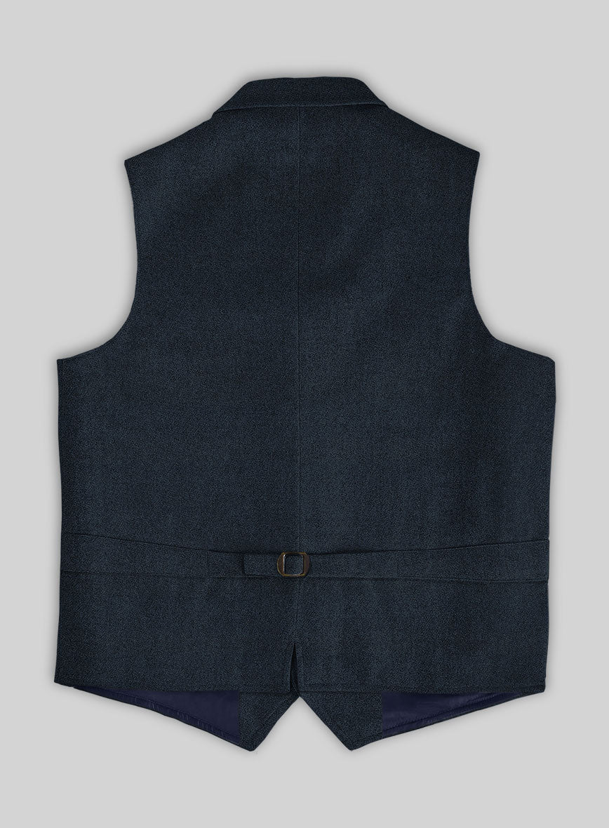 Highlander Blue Tweed Hunting Vest - StudioSuits