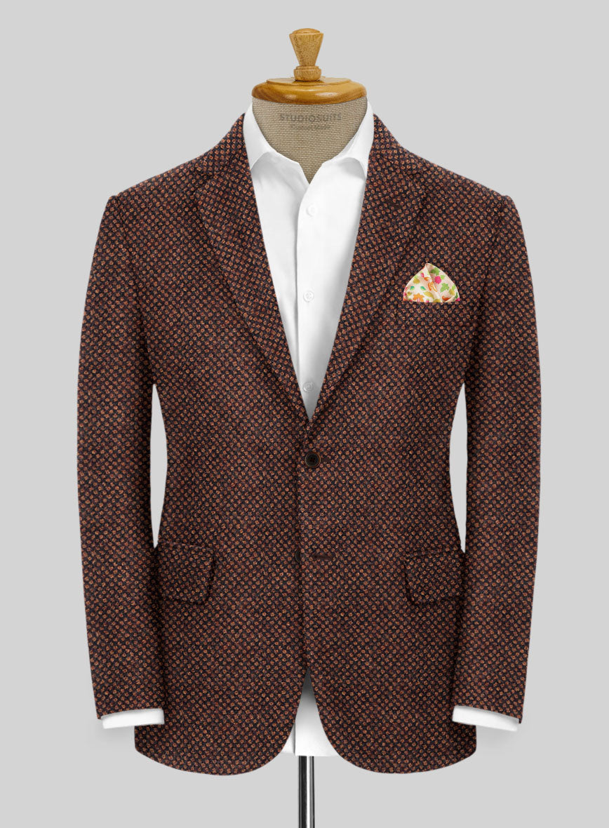 Highlander Heavy Honeycomb Rust Tweed Suit - StudioSuits