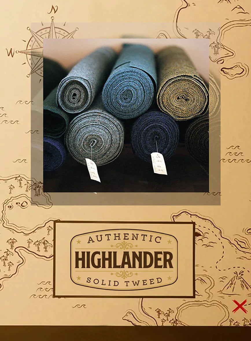 Highlander Sangria Tweed Pea Coat - StudioSuits