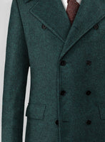 Highlander Melange Green Tweed GQ Overcoat - StudioSuits