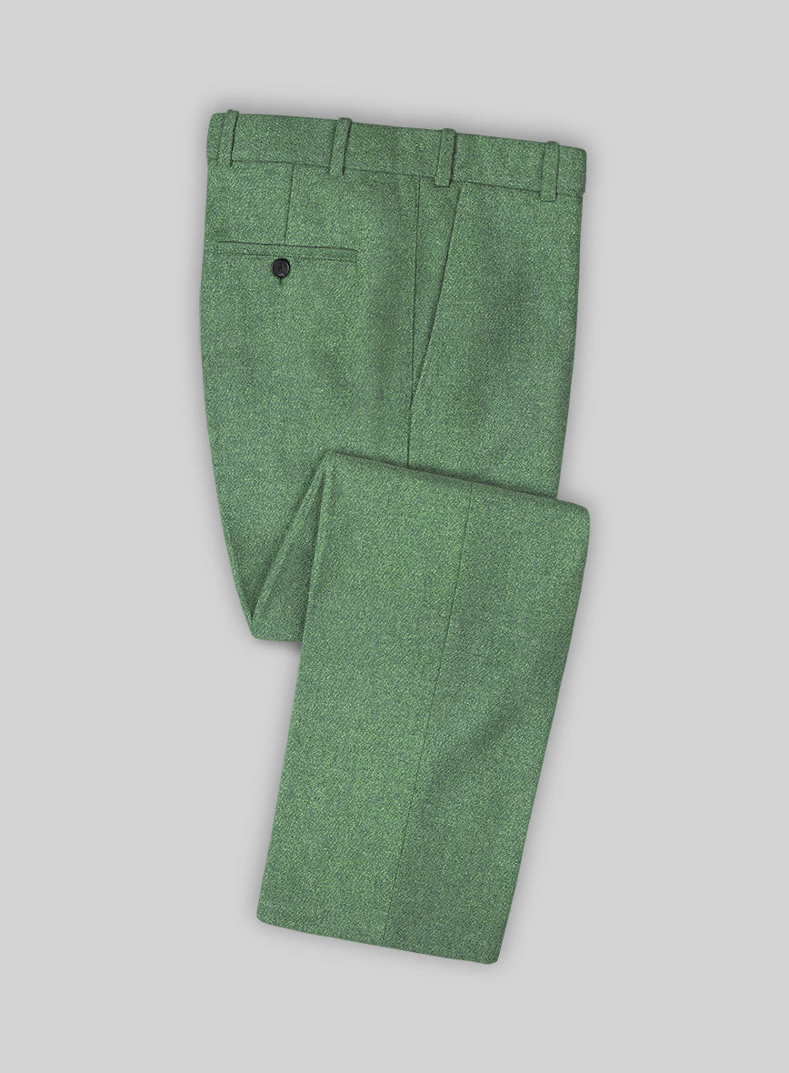 Highlander Heavy Paris Green Tweed Pants - StudioSuits