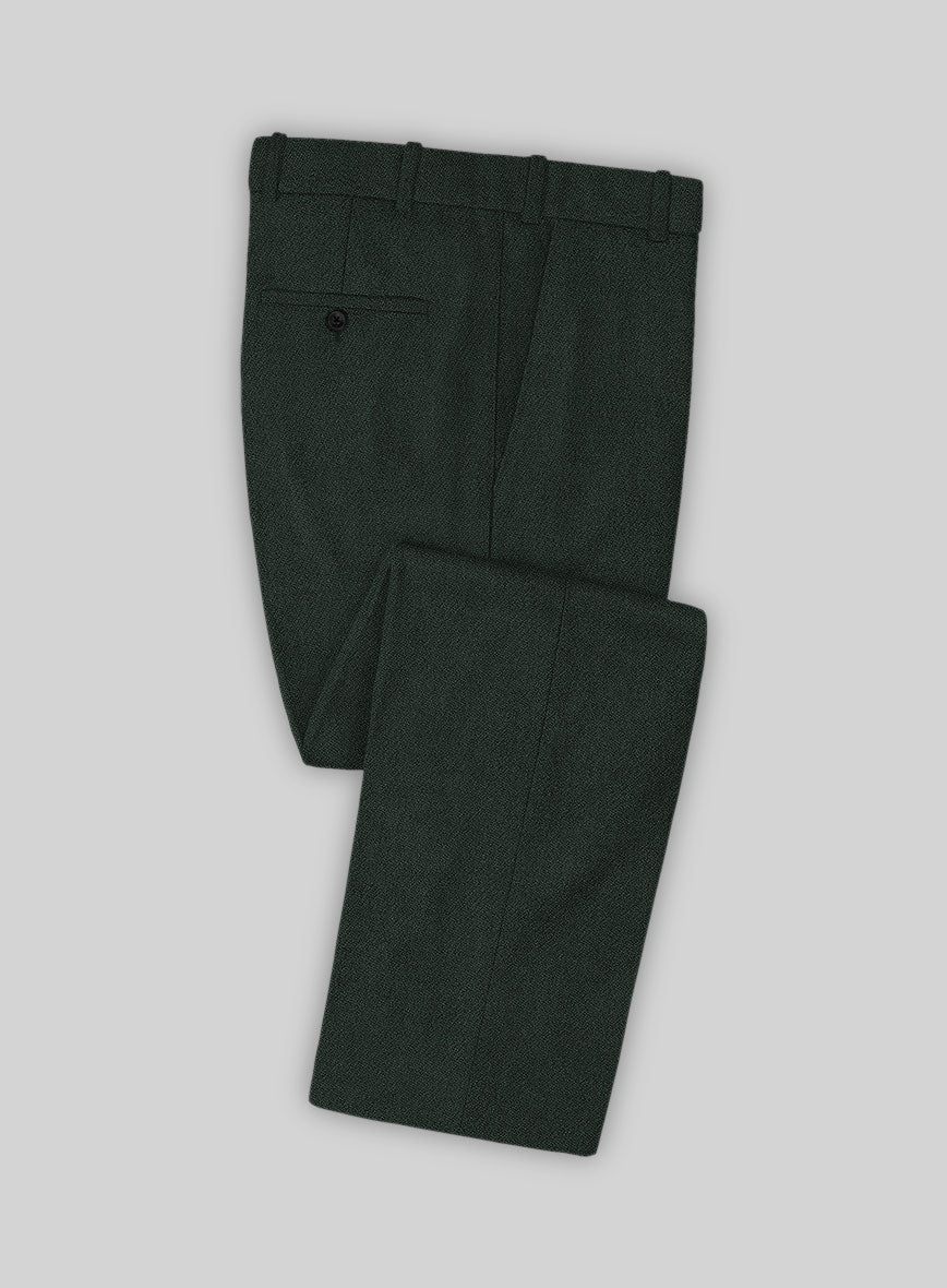 Highlander Dark Green Tweed Pants - StudioSuits