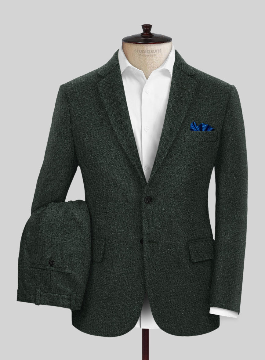 Highlander Dark Green Tweed Suit - StudioSuits