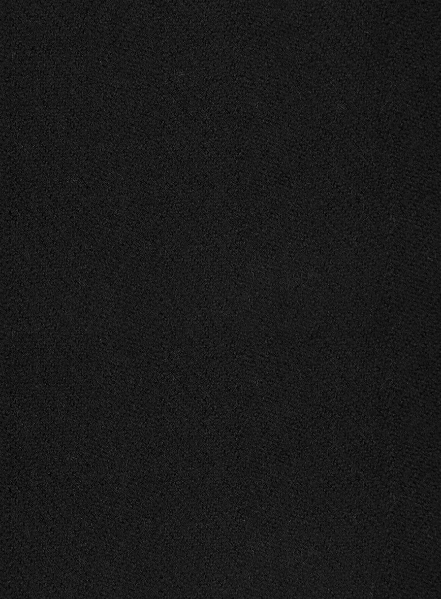 Highlander Heavy Black Herringbone Tweed Pants - StudioSuits