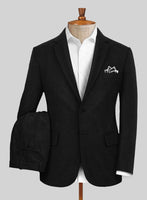 Highlander Heavy Black Herringbone Tweed Suit - StudioSuits