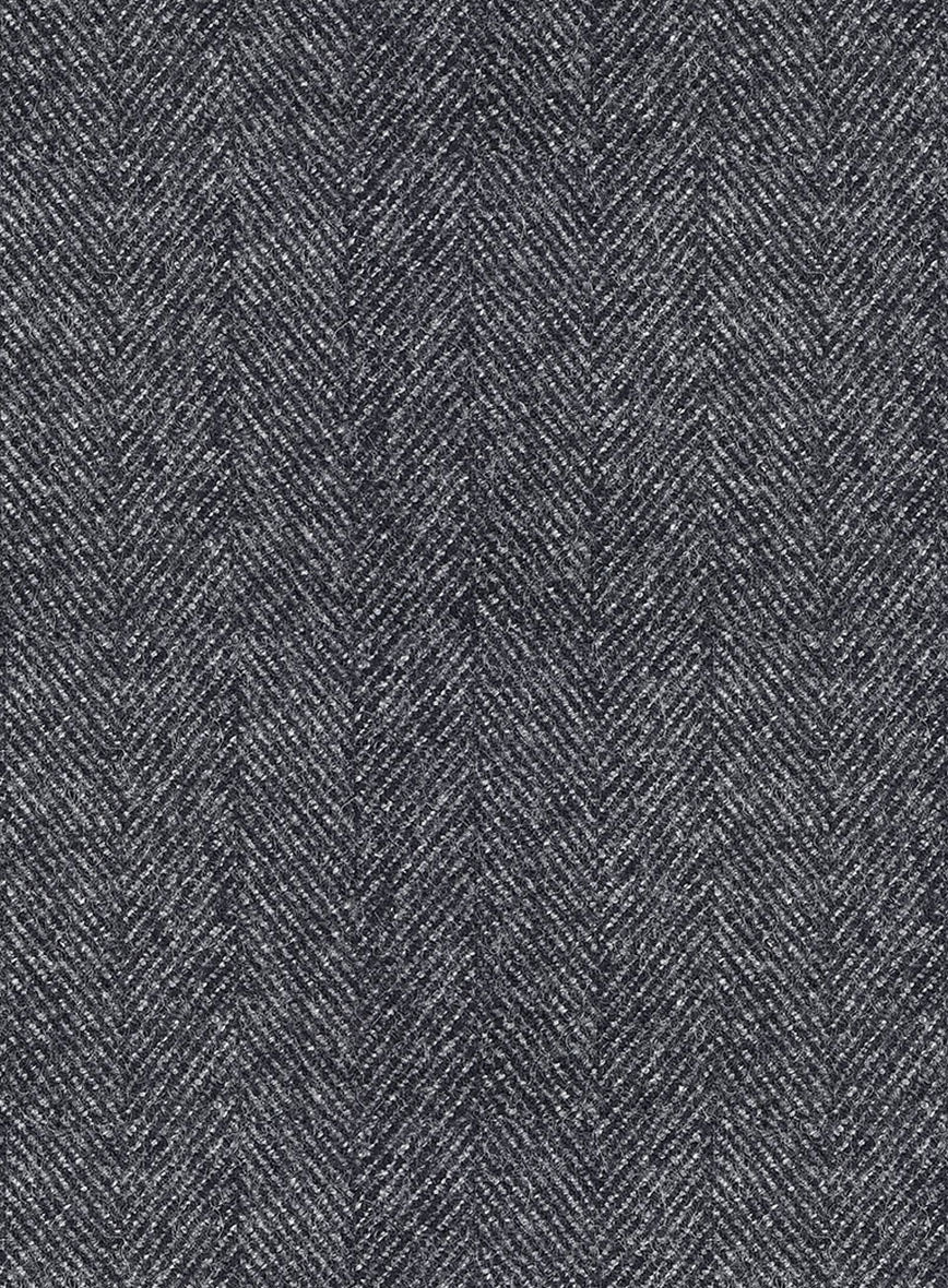 Highlander Heavy Charcoal Herringbone Tweed Suit - StudioSuits