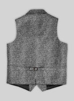 Highlander Heavy Honeycomb Gray Tweed Hunting Vest - StudioSuits