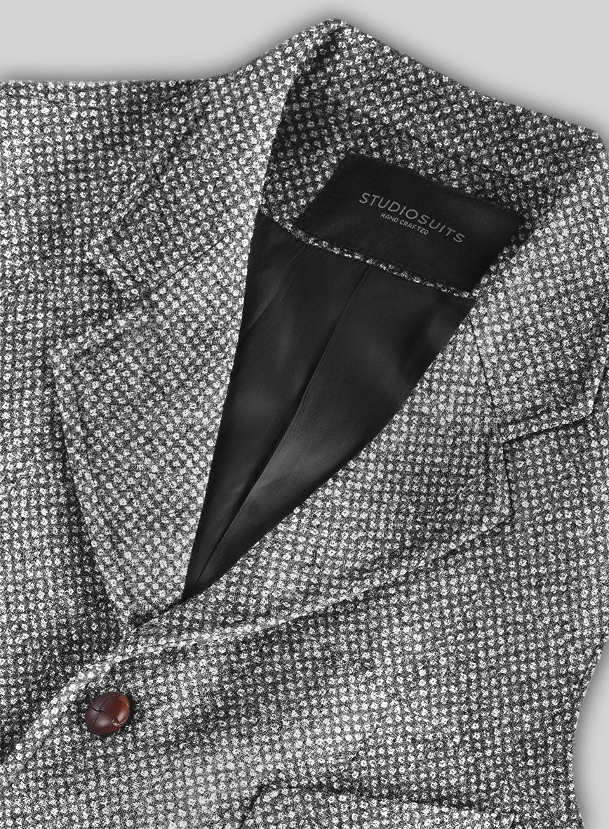 Highlander Heavy Honeycomb Gray Tweed Hunting Vest - StudioSuits