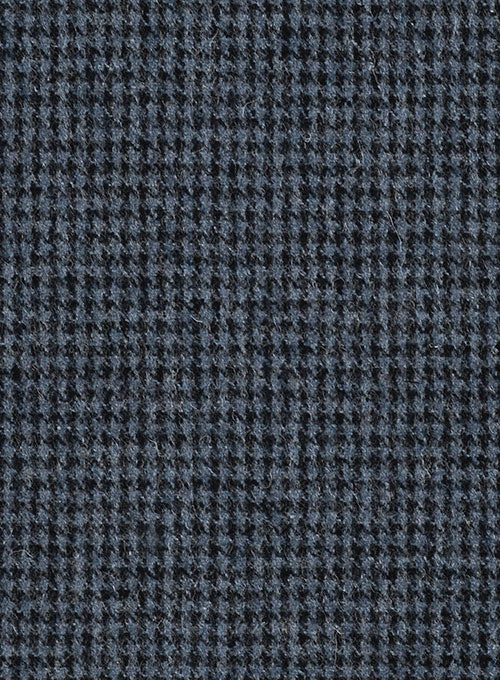 Houndstooth Blue Tweed Pants - StudioSuits