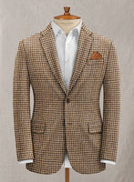 Harris Tweed Brown Houndstooth Suit - StudioSuits