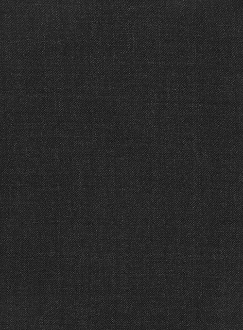 Huddersfield Dk Charcoal Pure Wool Double Breasted Blazer - StudioSuits