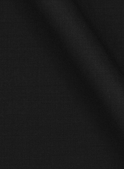 Huddersfield Black Pure Wool Suit - StudioSuits