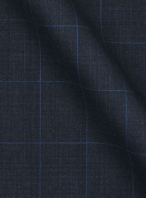 Huddersfield Blue Checks Pure Wool Suit - StudioSuits