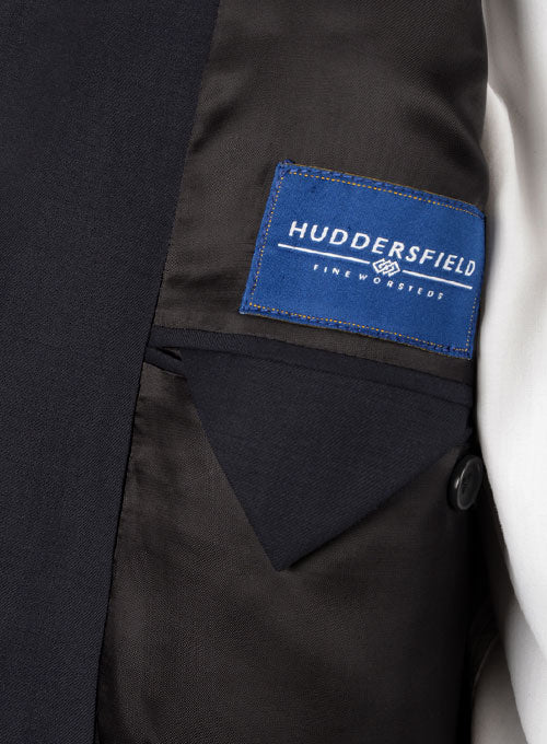 Huddersfield Dark Blue Pure Wool Suit - StudioSuits
