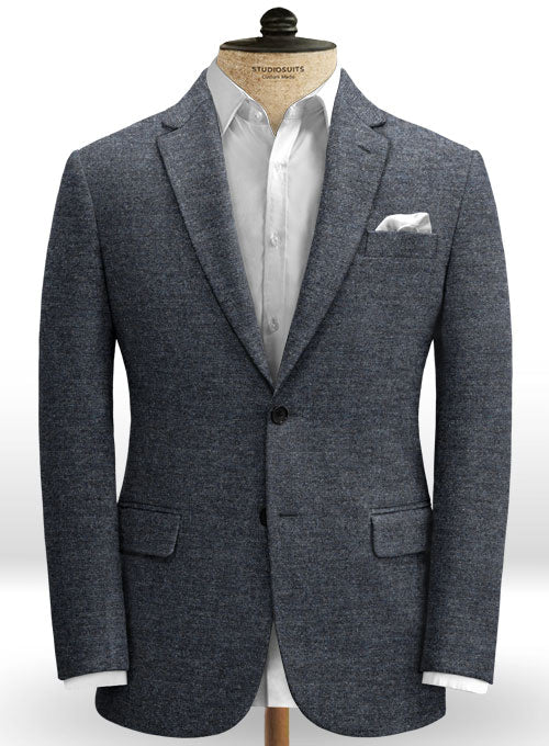 Indigo Blue Tweed Suit - StudioSuits
