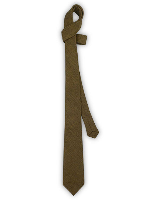 Italian Linen Tie - Camello - StudioSuits
