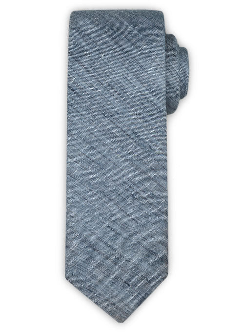 Italian Linen Tie - Cobalto Blue - StudioSuits