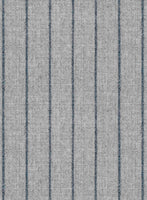 Italian Gray Stripe Cashmere Wool Pants - StudioSuits