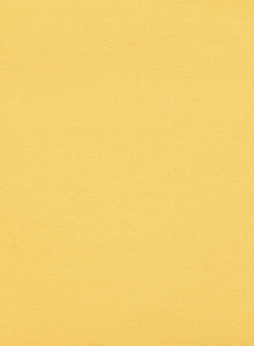 Italian Biella Yellow Cotton Jacket - StudioSuits
