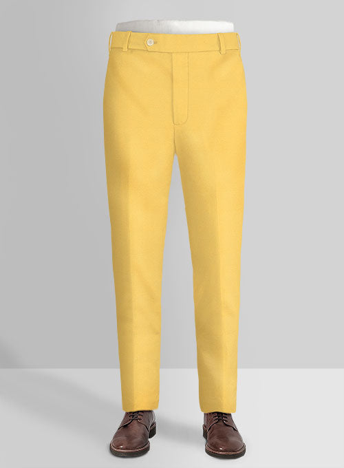 Italian Biella Yellow Cotton Suit - StudioSuits
