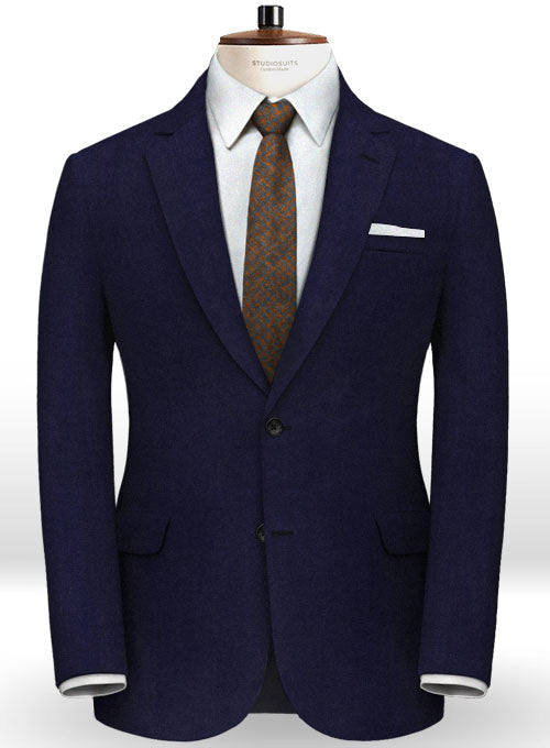 Italian Blue Wool Suit - StudioSuits