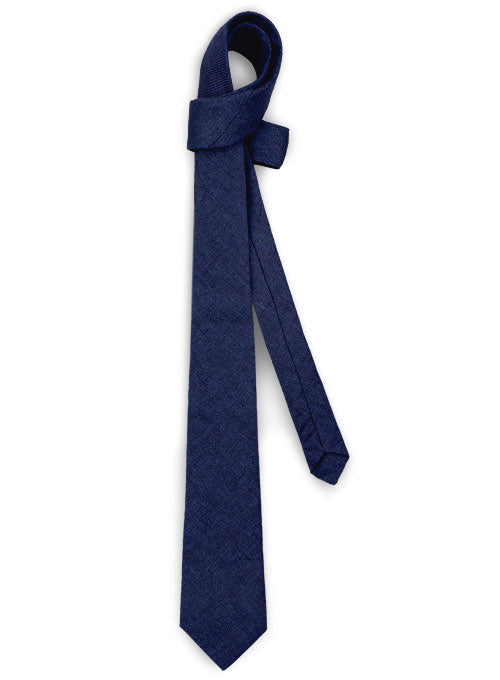 Italian Linen Tie - Brandy Blue - StudioSuits
