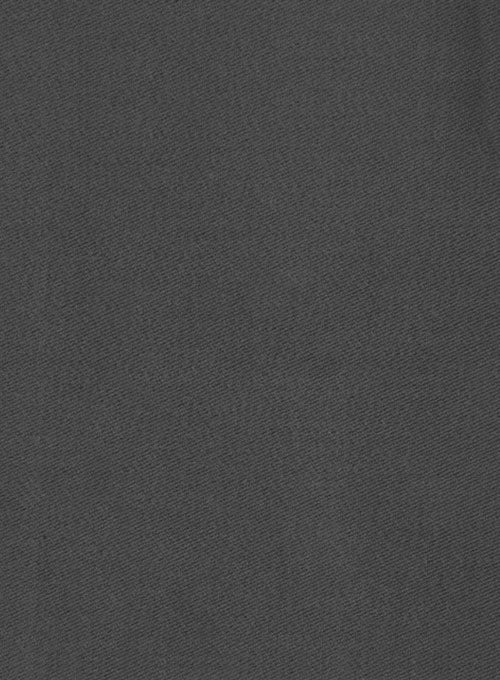 Italian Brushed Cotton Gray Suit - StudioSuits