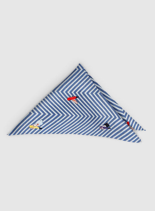 Italian Cotton Pocket Square - Karaoke - StudioSuits